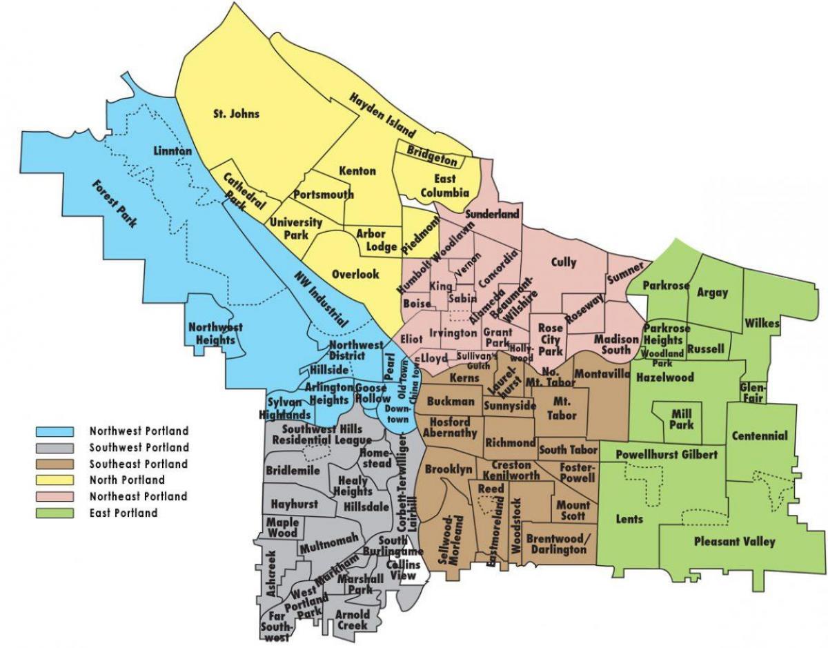 zoning Karte Portland