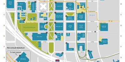 Karte von PSU Parkplatz