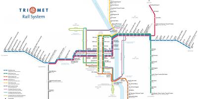Portland U-Bahn-Karte