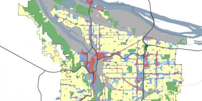 Portland, Oregon, zoning map